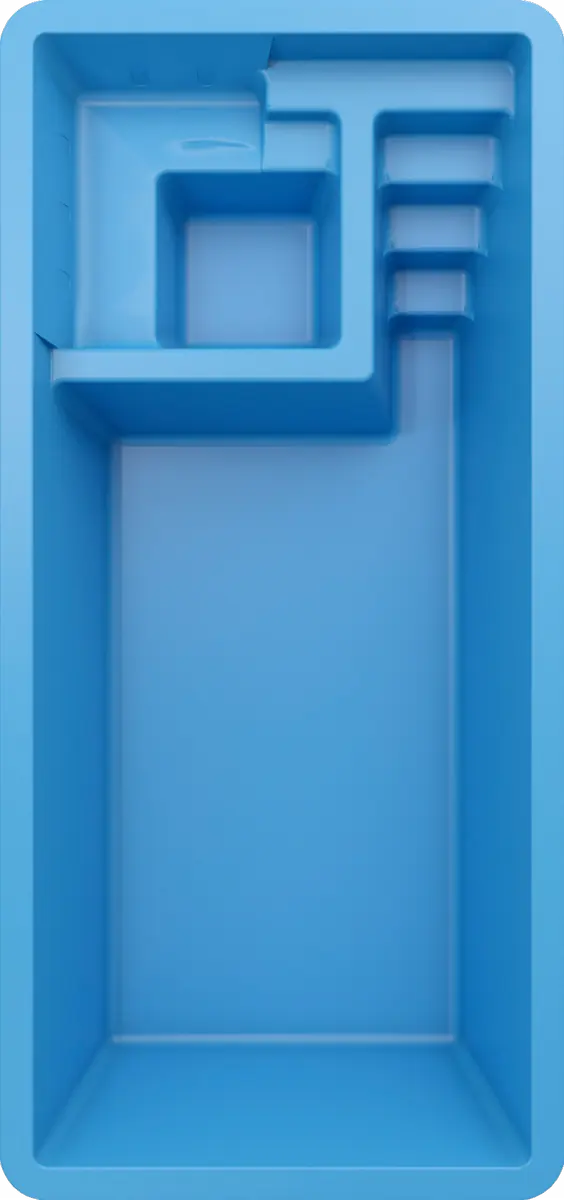 X-Line fiberglass swimming pool model
