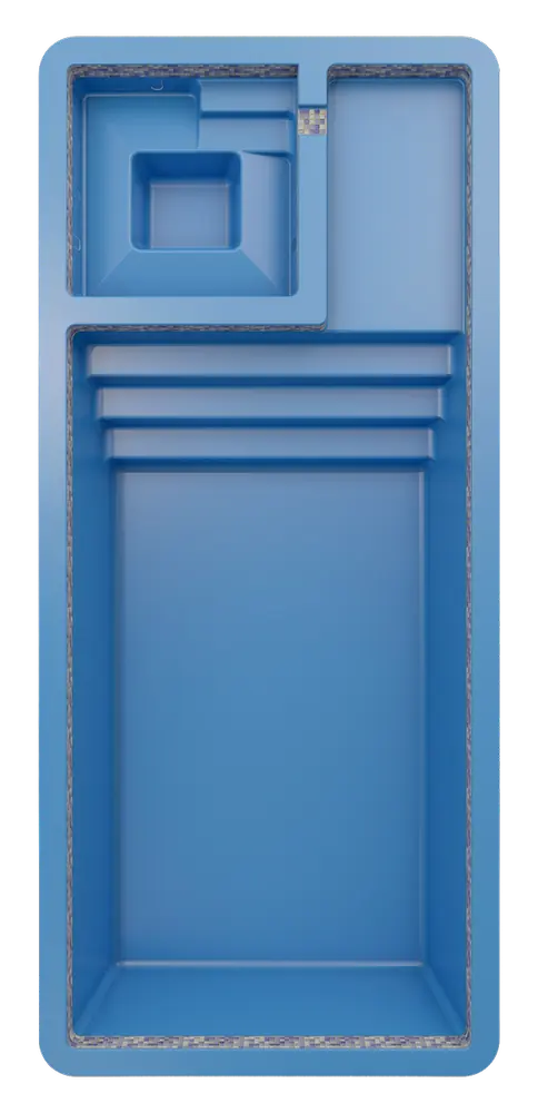 X-Line 9 fiberglass pool model